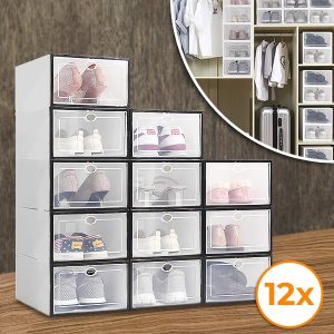 Plastic opbergdoos voor schoenen (12 stuks) | SHOEZY
