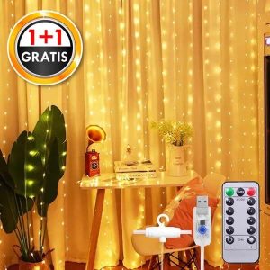 2x Feestelijk LED gordijn | CURLIGHT
