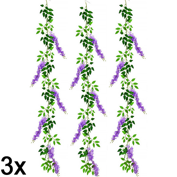 3x Simulatie blauwe regen wijnstok | WISBLOOM