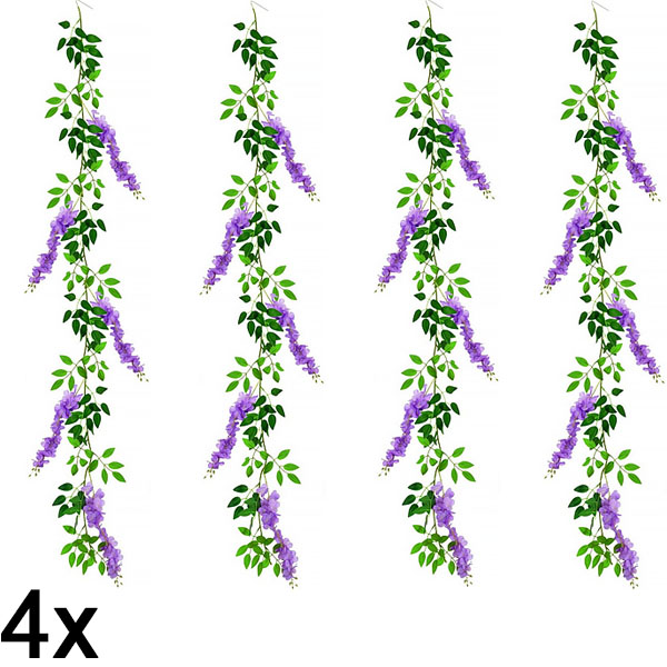 4x Simulatie blauwe regen wijnstok | WISBLOOM